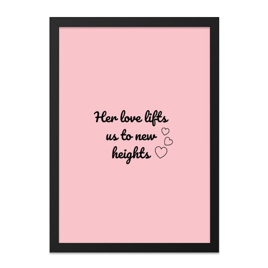 Love Lifts Wall Art, Inspirational Decor, Quote Wall Print, Her Love Art, Minimalist Art, Positive Vibes Art, Home Decor Wall Art - Tawshia