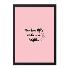 Love Lifts Wall Art, Inspirational Decor, Quote Wall Print, Her Love Art, Minimalist Art, Positive Vibes Art, Home Decor Wall Art - Tawshia