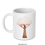 Tree of Life Mug, Nature Lover Gift, Inspirational Mug, Spring Blossom Cup, Artistic Coffee Mug, Unique Gift Idea, Positive Affirmations Mug - Tawshia