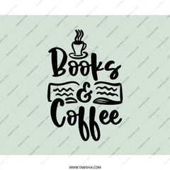 Books and Coffee Mouse Pad, Cute Desk Accessories, Office Decor, Reader Gift, Coffee Lover Gift, Bookish Gift, Unique Mousepad, Desk Mat - Tawshia