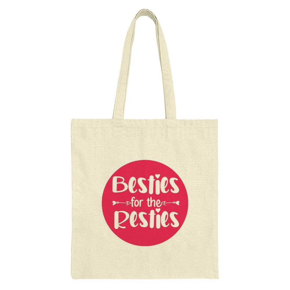Besties for Resties Tote Bag, Friendship Gift, Best Friend Present, Cute Tote, Gift for BFF, BFF Tote Bag, Trendy Tote - Tawshia