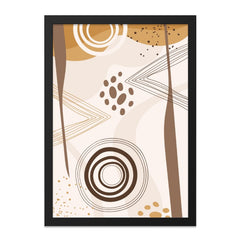 Abstract Wall Art, Modern Art Print, Boho Wall Decor, Geometric Art, Neutral Wall Art, Minimalist Art, Home Decor, Circle Triangle Art - Tawshia