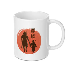 Japanese Art with Samurai and Child Mug product