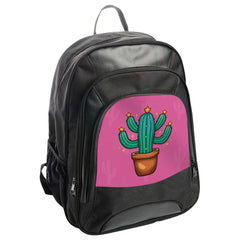 Cactus Plant BackPack, Potted Cactus Art, Cute Cartoon Cactus Back Pack, Desert Plant Gift, Trendy Design BackPack, Cactus Lover Gift - Tawshia