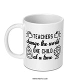 Teachers Change The World Mug, Teacher Appreciation Gift, Thank You Teacher Gift, School Mug, Education Mug, End of Year Gift Idea - Tawshia