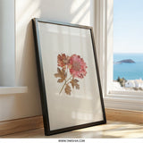 Chrysanthemum Wall Art, Pressed Flower Art, Botanical Print, Floral Wall Decor, Home Decor, Autumn Flowers, Fall Decor, Gift Idea - Tawshia