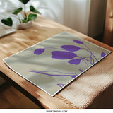 Abstract Floral Photographic Print, Purple Flower Art, Botanical Wall Decor, Modern Home Art, Minimalist Art Print - Tawshia
