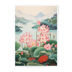 Lotus Photographic Print, Floral Wall Art, Asian Inspired Decor, Botanical Print, Lotus Pond Landscape, Nature Photography, Flower Art - Tawshia