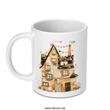 Dutch House Mug, Europe Art, Unique Home Decor, Travel Lover Gift, Coffee Lover Mug, Cute Mug - Tawshia
