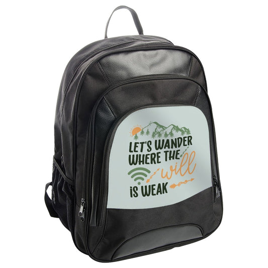 Wanderlust BackPack, Travel BackPack, Hiking BackPack, Adventure BackPack, Outdoorsy BackPack, Weak Wifi BackPack, Explore Gift - Tawshia