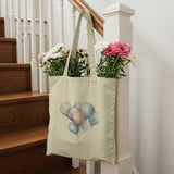 Pastel Balloon Artwork Beige Tote Bag product type