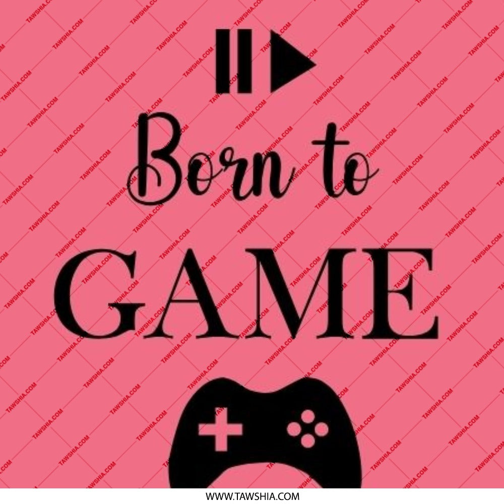Born To Game Pinback Button, Gamer Gift, Video Game Lover, Gaming Accessories, Controller Design, Funny Pin, Game On Button, Pink Button - Tawshia