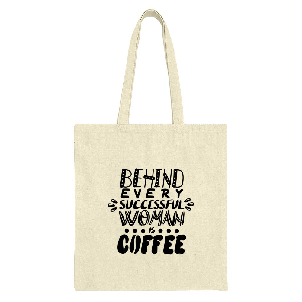 Coffee Lover Tote Bag, Successful Woman Gift, Motivational Bag, Everyday Bag, Cute Tote, Trendy Shopping Bag, Book Bag, Gift for Her - Tawshia
