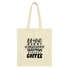 Coffee Lover Tote Bag, Successful Woman Gift, Motivational Bag, Everyday Bag, Cute Tote, Trendy Shopping Bag, Book Bag, Gift for Her - Tawshia
