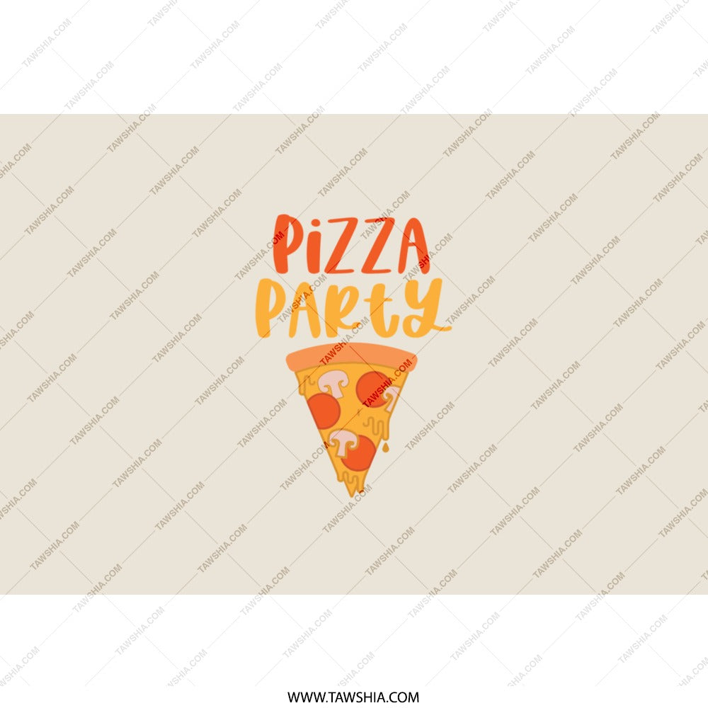 Pizza Party Tumbler, Fun Tumbler, Pizza Lover Gift, Celebration Tumbler, Foodie Gift, Gift for Friend, Cute Tumbler, Tumblers with Straw - Tawshia