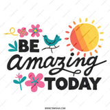Be Amazing Today Mug, Motivational Mug, Cute Coffee Mug, Inspirational Mug, Gift for Her, Positive Vibes Mug, Bird Mug, Sun Mug - Tawshia