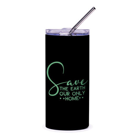 Save the Earth Tumbler, Eco Friendly Gift, Environmental Awareness, Planet Lover Present, Reusable Tumbler - Tawshia