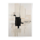 Abstract Art Photographic Print, Modern Wall Decor, Geometric Art, Beige Black Print, Contemporary Art Print, Home Decor - Tawshia