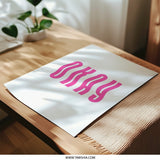 Pink Okay Photographic Print, Trendy Wall Art, Positive Affirmation, Dorm Decor, Aesthetic Room Decor, Modern Typography - Tawshia