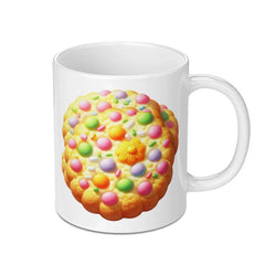 Sprinkled Sugar Cookie Mug, Pastel Candy Ceramic Cup, Dessert Lover Gift, Baking Themed Coffee Mug, Sweet Treat Novelty Drinkware - Tawshia