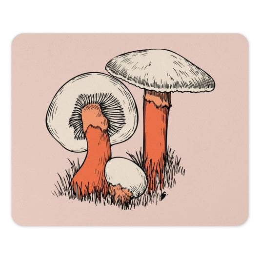 Mushroom Mouse Pad, Fungi Desk Decor, Cottagecore Aesthetic, Whimsical Computer Accessory, Nature Lover Gift, Vintage Style Mousepad - Tawshia
