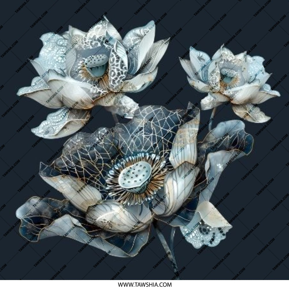 Lotus Flower Pinback Button, Floral Badge, Botanical Button, Elegant Flower Button, Aesthetic Pin Button, Gift Idea - Tawshia