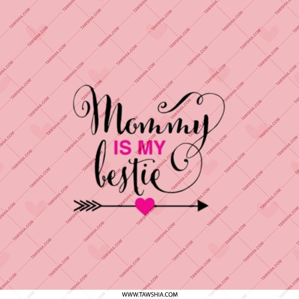 Mommy is My Bestie Pocket Mirror, Mother's Day Gift, Cute Compact Mirror, Best Mom Ever Present, Mom Birthday Present, Travel Mirror - Tawshia