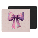 Glittery Pink Bow Design Mouse Pad product