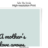 Mother's Love Photographic Prints, Mom Quote Wall Art, Family Decor, Sentimental Print, Gift for Mother, Nursery Decor - Tawshia