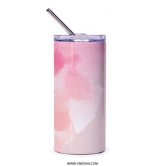 Heart Latte Tumbler, Coffee Art Tumbler, Cute Valentine's Tumbler, Gift for Coffee Lover, Pink Latte Design Tumbler - Tawshia