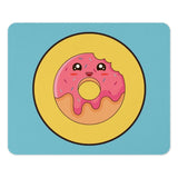 Cute Donut Mouse Pad, Kawaii Food Art, Pink Sprinkles, Sweet Treat Office Decor, Funny Desk Accessory, Gift Idea, Gaming Pads - Tawshia