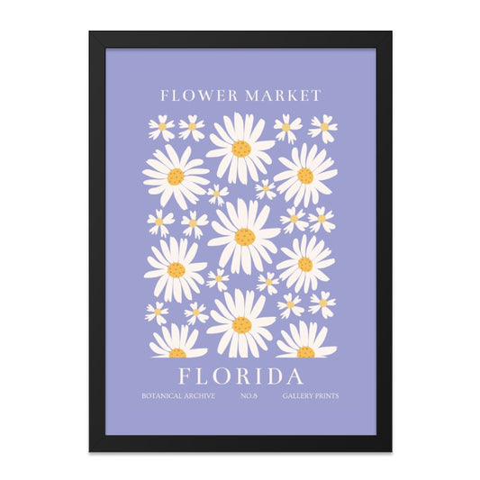 Florida Daisy Wall Art, Flower Market Print, Botanical Decor, Floral Home Decor, Gallery Wall Art, Botanical Archive Print - Tawshia