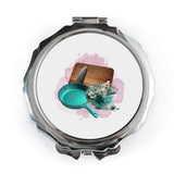 Kitchen Still Life Pocket Mirror, Cooking Lover Gift, Chef Pocket Mirror, Culinary Art Compact Mirror, Foodie Gift, Cute Pocket Mirror - Tawshia