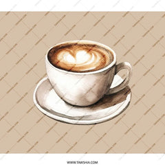 Latte Art Backpack, Coffee Lover Backpack, Cute Backpack, Trendy Backpack, Aesthetic Backpack - Tawshia