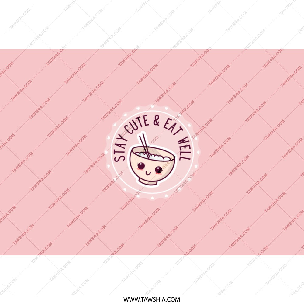 Cute Ramen Tumbler, Kawaii Food Gift, Stay Cute Eat Well, Anime Style Tumbler, Funny Tumbler, Water Tumbler, Back to School Tumbler - Tawshia