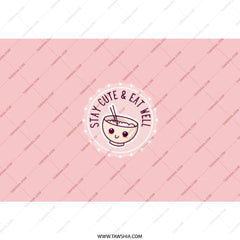Cute Ramen Tumbler, Kawaii Food Gift, Stay Cute Eat Well, Anime Style Tumbler, Funny Tumbler, Water Tumbler, Back to School Tumbler - Tawshia