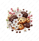 Delicious Chocolate Chip Cookies Beautiful Floral Product