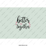 Better Together Tumbler, Inspirational Quote Cup, Friendship Gift, Positive Vibes Tumbler, Cute Tumbler, Gift for Her, Motivation Gift - Tawshia