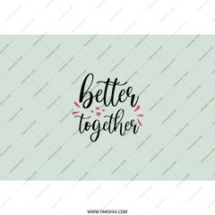 Better Together Tumbler, Inspirational Quote Cup, Friendship Gift, Positive Vibes Tumbler, Cute Tumbler, Gift for Her, Motivation Gift - Tawshia