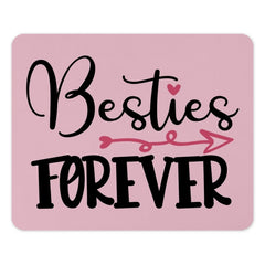 Besties Forever Mouse Pad, Friendship Gift, Best Friend Gift, Cute Mousepad, Gift for Her, Pink Desk Decor, Girl Best Friend Present - Tawshia