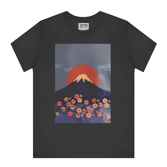 Japanese Sunset with Sakura Mountain T-Shirt product type