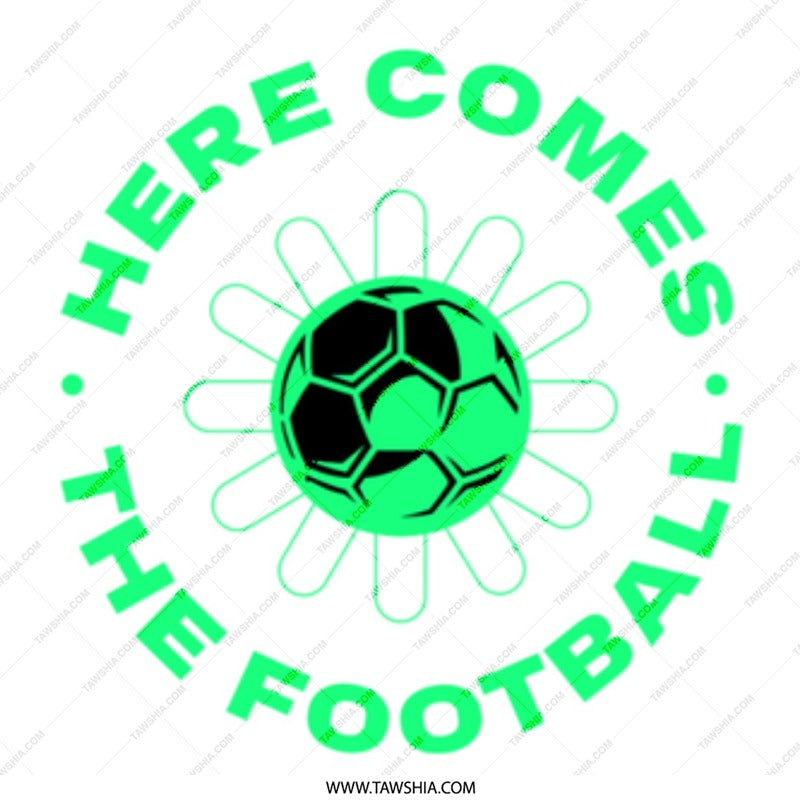 Here Comes The Football Graphic Print product