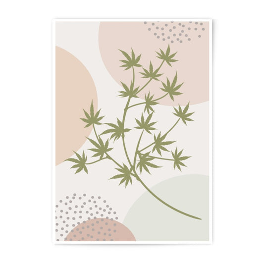 Botanical Photographic Print, Abstract Plant Art, Modern Home Decor, Minimalist Wall Art, Circle Pattern Print - Tawshia