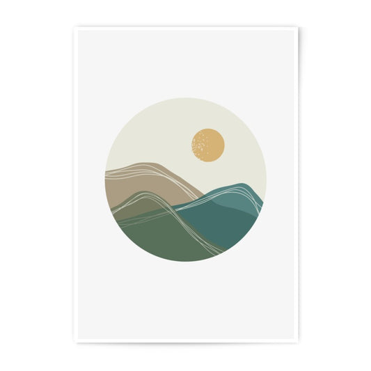 Abstract Mountain Photographic Print, Minimalist Landscape Art Print, Boho Home Decor, Modern Wall Art, Nature Photography Print - Tawshia