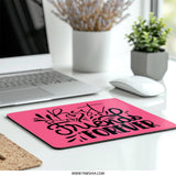 Best Friends Forever Mouse Pad, Cute Friends Gift, Pink Mousepad, Friendship Gift, Desktop Decor, Gift for Bestie, Office Accessories - Tawshia