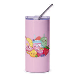 Kawaii Food Tumbler, Cute Fruit Drink Tumbler, Anime Tumbler, Aesthetic Tumblr Gift, Kawaii Gift, Fruit Tumbler, Beverage Tumbler - Tawshia