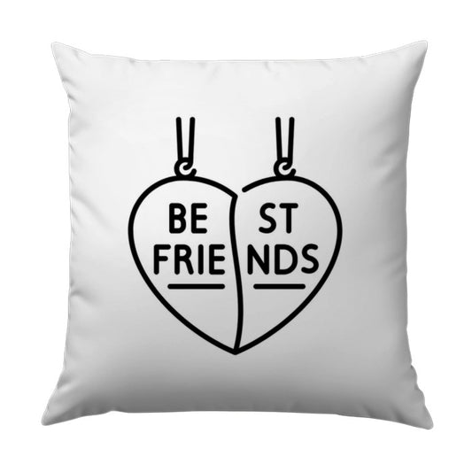 Best Friend Pillow, BFF Heart Pillow, Friendship Gift, Matching Pillow, Cute Pillow, Best Friends Forever, Home Decor Pillow - Tawshia