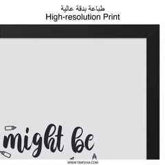 Small But The Boss Wall Art, Nursery Decor, Motivational Quote Print, Playroom Art, Inspirational Wall Decor, Kids Room, Framed Wall Art - Tawshia