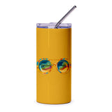 Retro Sunglasses Tumbler, Hippie Style Tumbler, Colorful Glasses Design, Unique Drinkware, Novelty Tumbler, Gift Idea for Music Lover - Tawshia
