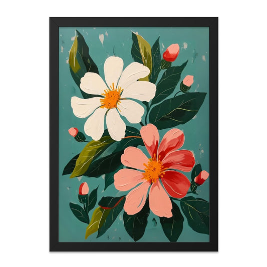 Floral Wall Art, Flower Painting, Botanical Art Print, Modern Wall Decor, Home Decor, Flower Artwork - Tawshia